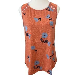 Daniel Rainn Sleeveless Top Embroidered Cut Outs Women's M NWT